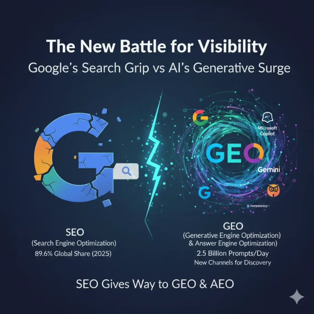 SEO vs. GEO & AEO: The New Battle for Visibility in the AI Era - AI-Knowledge